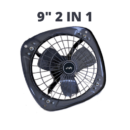 RALLY BREEZY HIGH SPEED 2IN1 METAL EXHAUST FAN 9INCH