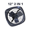 RALLY BREEZY HIGH SPEED 2IN1 METAL EXHAUST FAN 12INCH