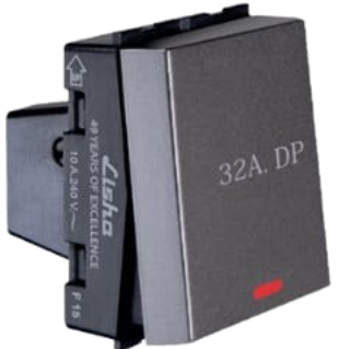 LISHA S7 32A DP SWITCH WITH INDICATOR
