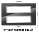 LISHA S7 16M TINT GLASS ICON PLATE (WITHOUT SUPPORT FRAMES)