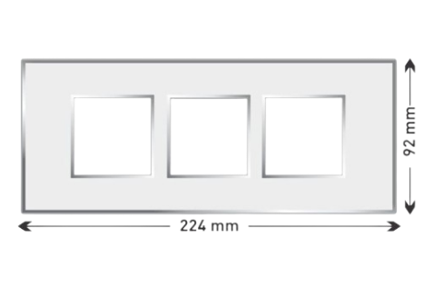 LISHA S7 6M PLATINA ICON PLATE WITH PARTITION