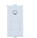 PENTA MODULAR RJ11TELEPHONE JACK, RJ45 COMPUTER JACK CAT6 1M & T.V SOCKET