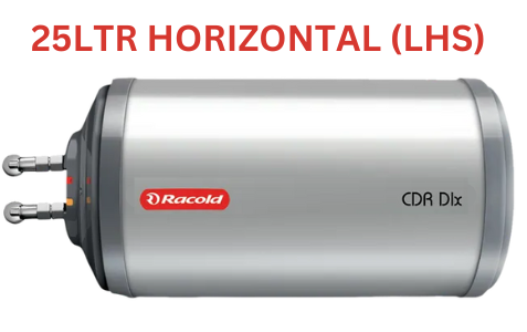 RACOLD 25LTR CDR DLX GEYSER HORIZONTAL LHS Fee Installation & pipes