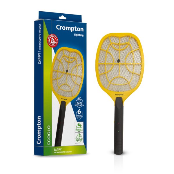 CROMPTON MOSQUITO RACQUET ZAPPY – YELLOW
