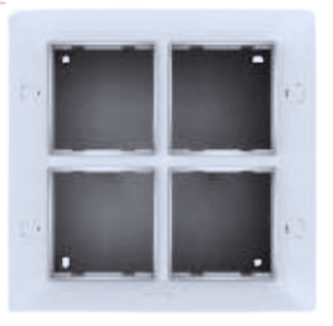 GM CUBA 8M (SQ) SURFACE GANG BOX ( WHITE )
